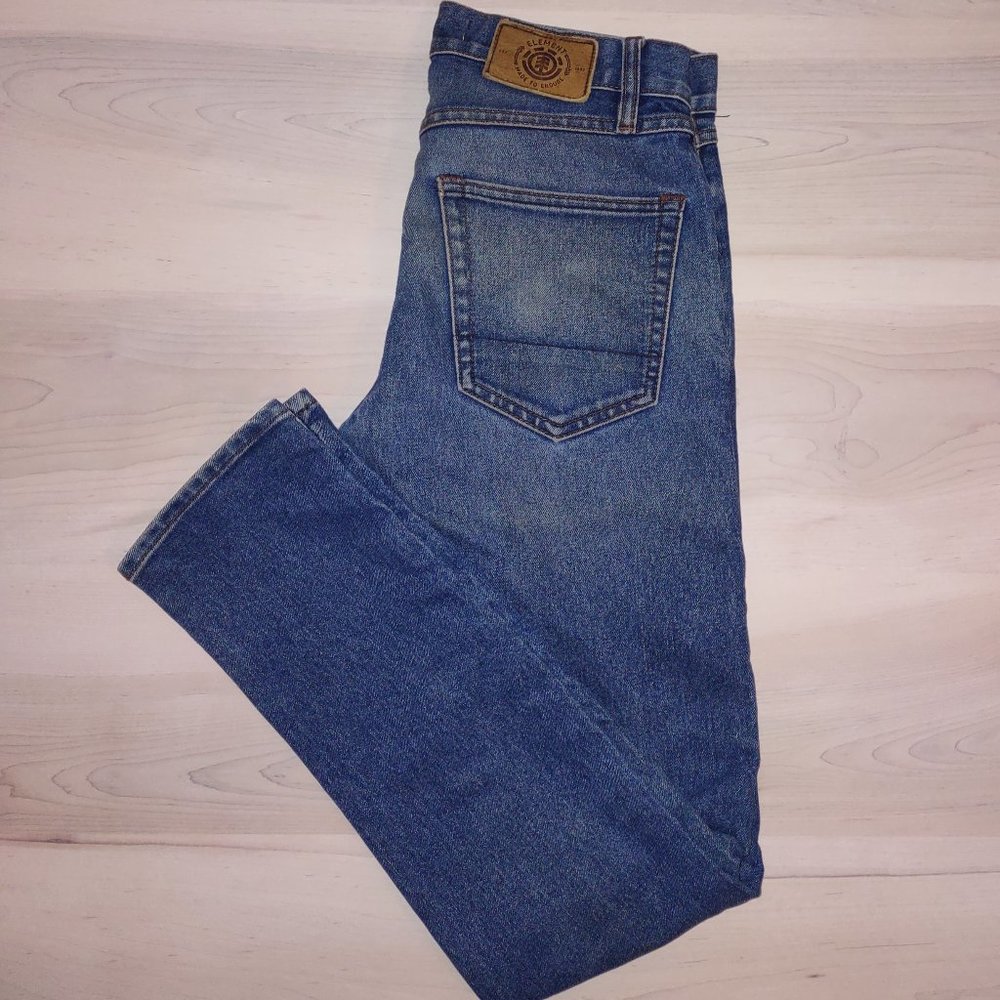 ELEMENT Men's Skinny Blue Jeans